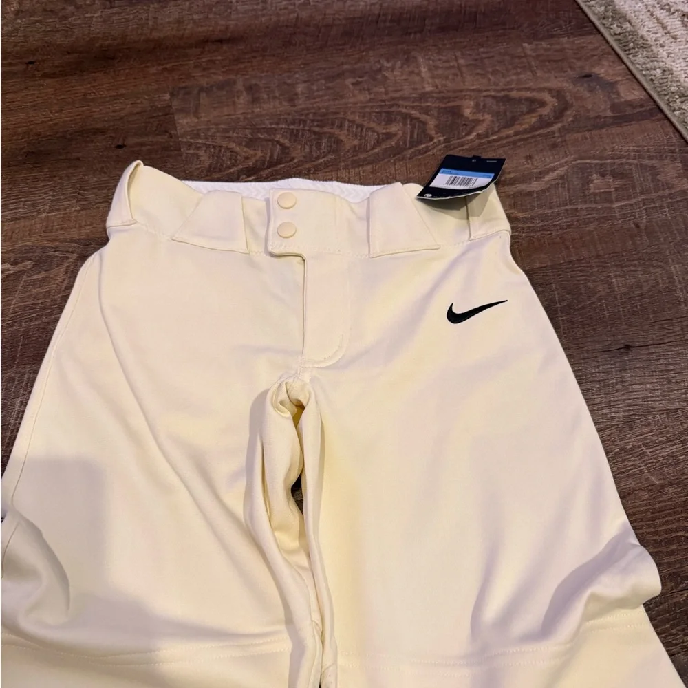 Nike Boys' Off-White Shorts Vapor Select Baseball Pants - Size Medium - Picture 3 of 7